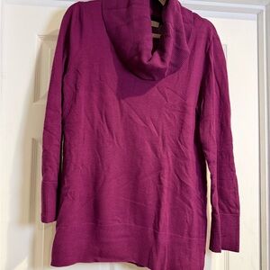 LOFT Women's Cowl Neck Sweater - Rich Purple